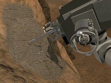 La foreuse du rover